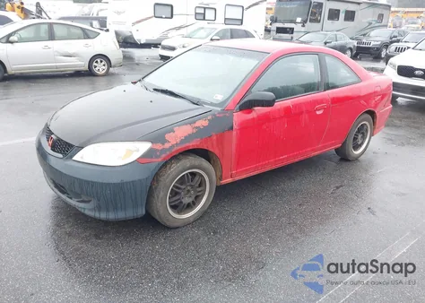 2005 Honda Civic Lx z USA, uszkodzony, nr VIN 1HGEM22525L057953